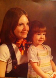 My mom and me circa 1978 
