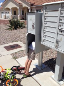 Every once in a while my son just needs to stick his head into the mailbox for no apparent reason :) #musingsofaboymom